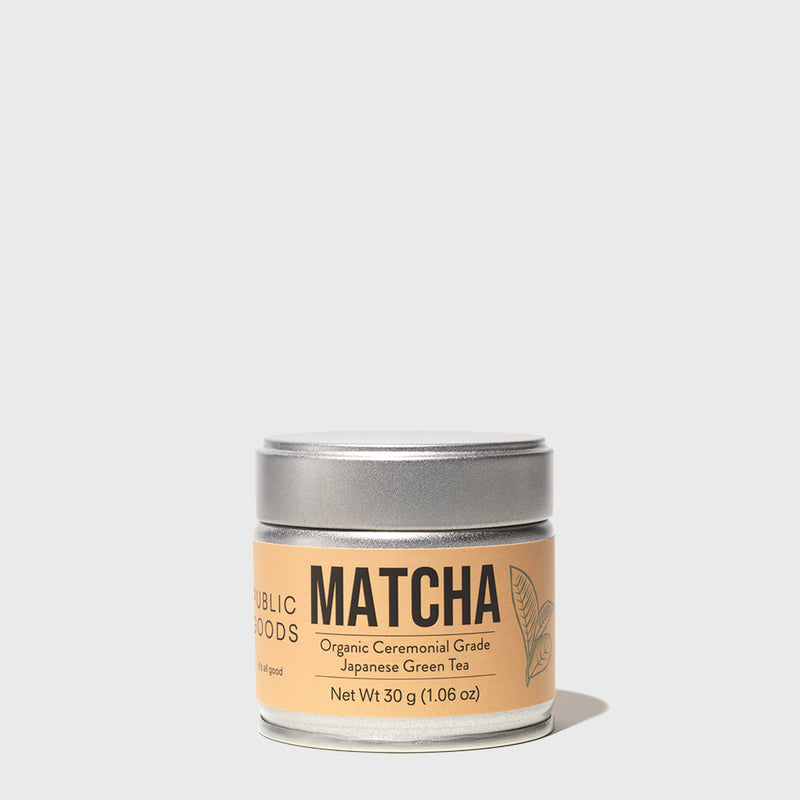 Public Goods Organic Matcha Powder | Ceremonial Grade Japanese Green Tea Matcha