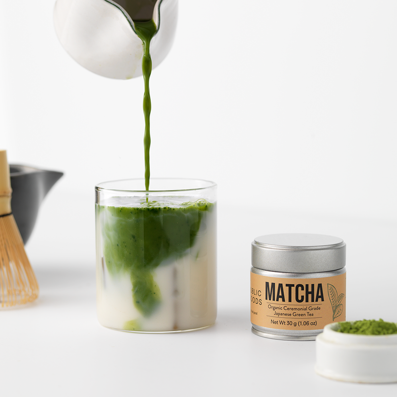 Public Goods Organic Matcha Powder | Ceremonial Grade Japanese Green Tea Matcha